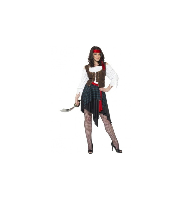 Kostým pre ženy - Lúpežnícká pirátka