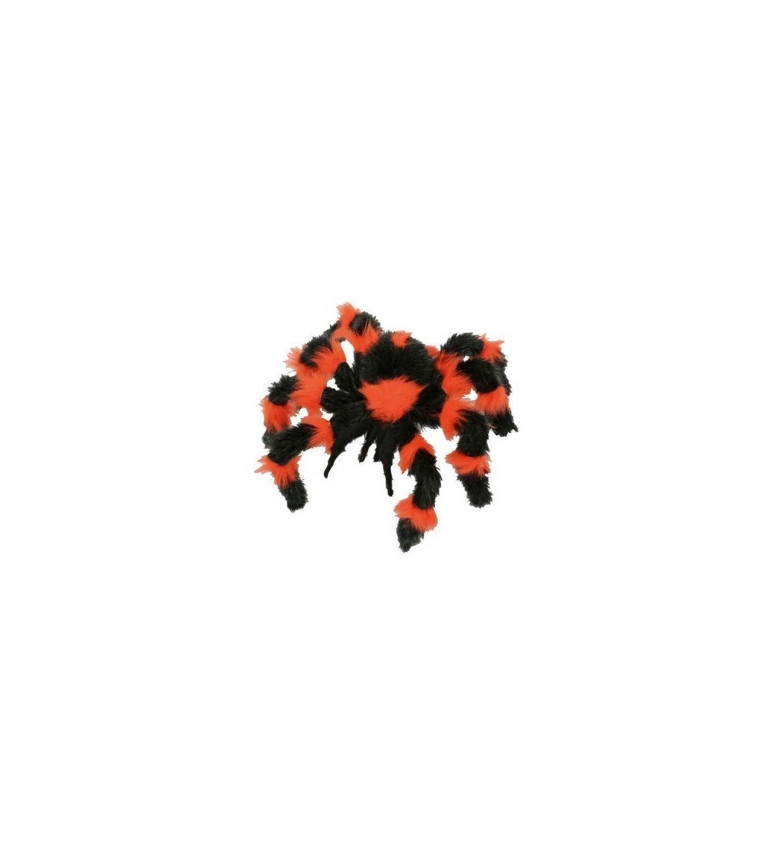 Dekorácia - pavúk - čierno-oranžový