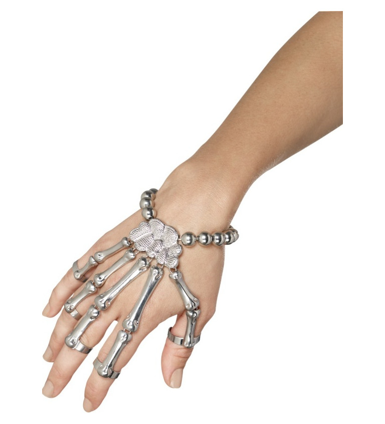 Šperk na ruku s kostlivcom