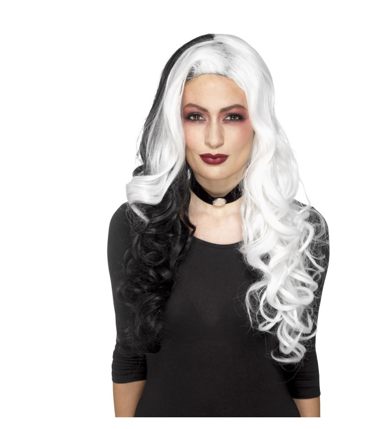 Parochňa Madame Devil deluxe - čierno-biela