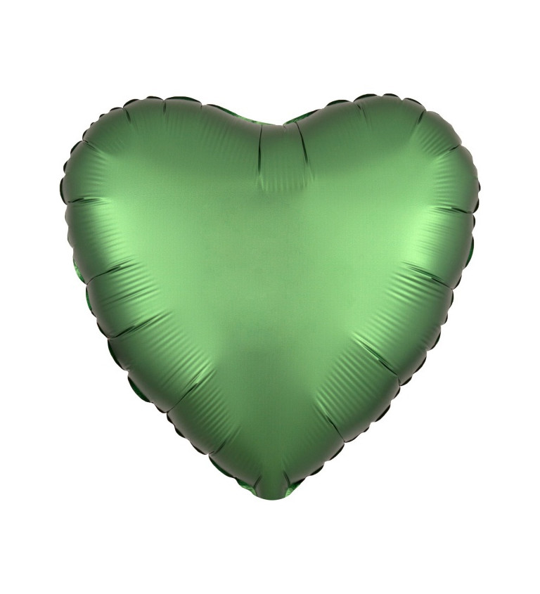 Fóliový balónik v tvare srdca - smaragdový