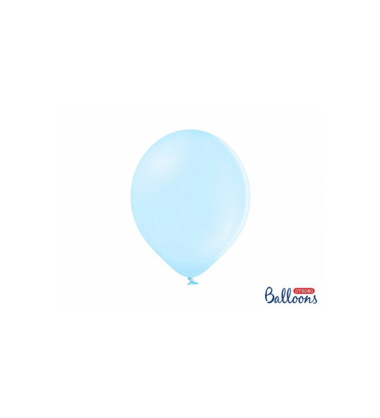 Pastelový balón - modrý - 10 ks