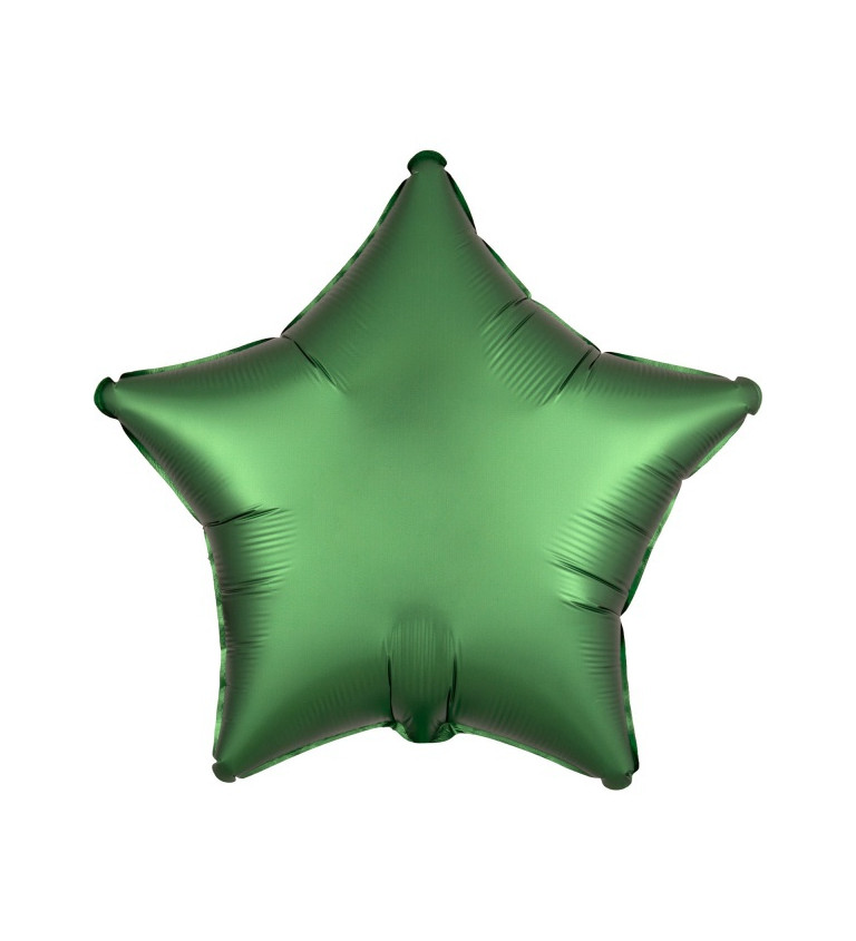 Fóliový balónik v tvare hviezdy - smaragdový