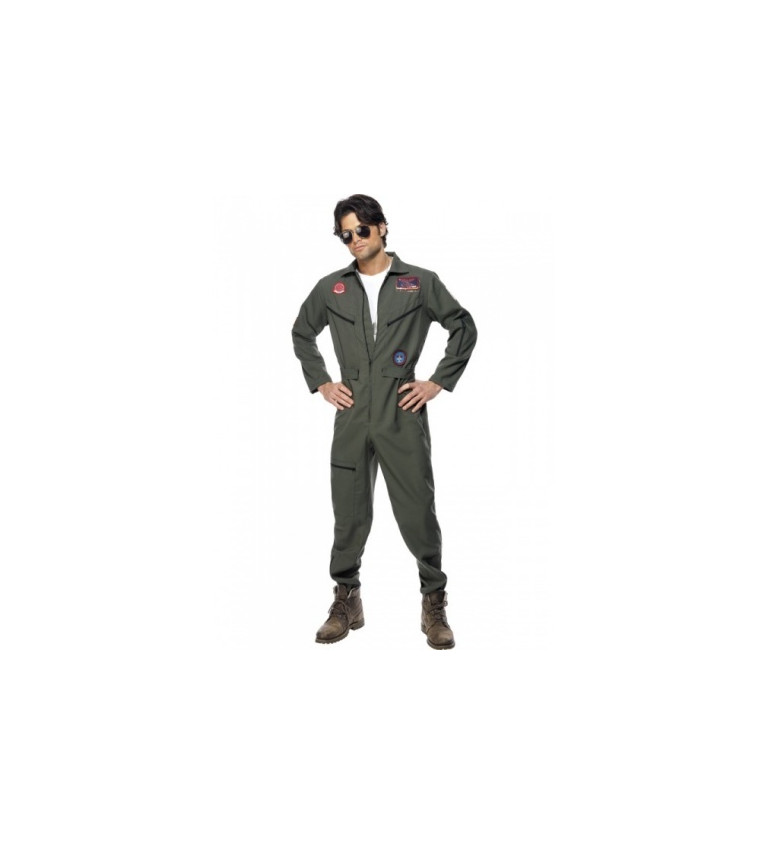 Kostým pre mužov - Pilot deluxe Top Gun