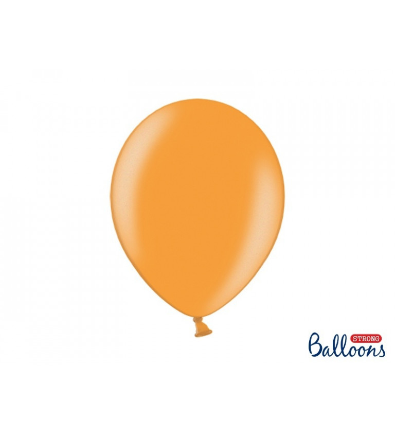 Metalický balónik - oranžový