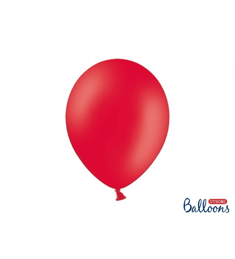 Pastelový balónik - červená farba