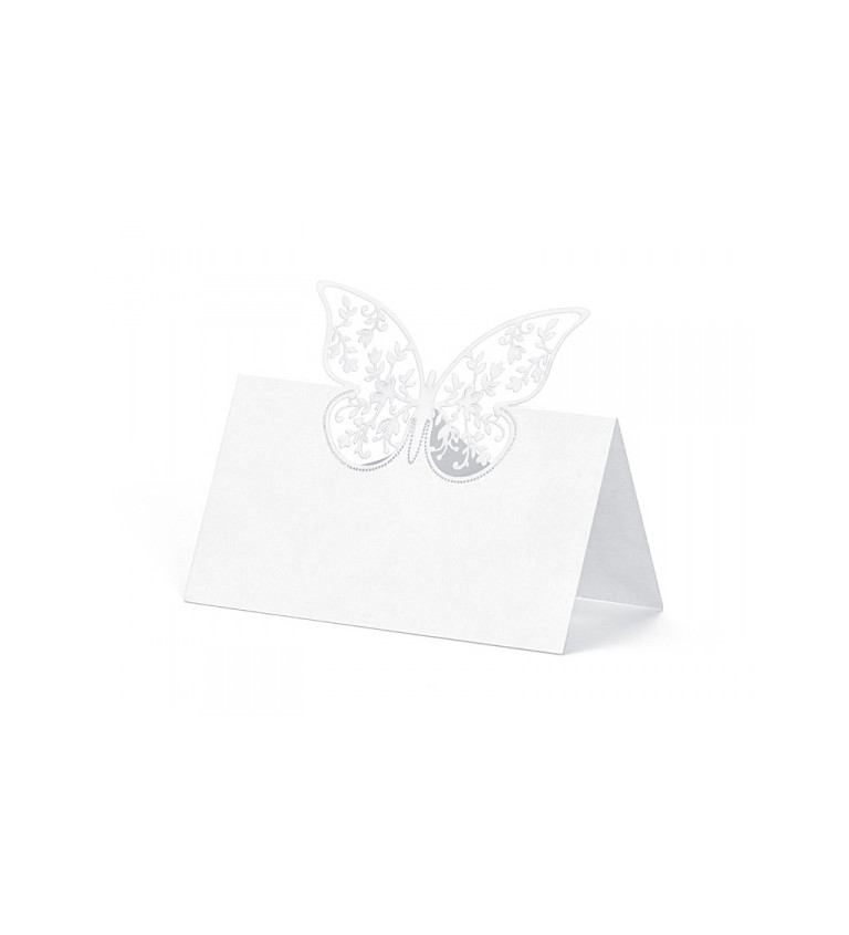 Papierová menovka - motýli II