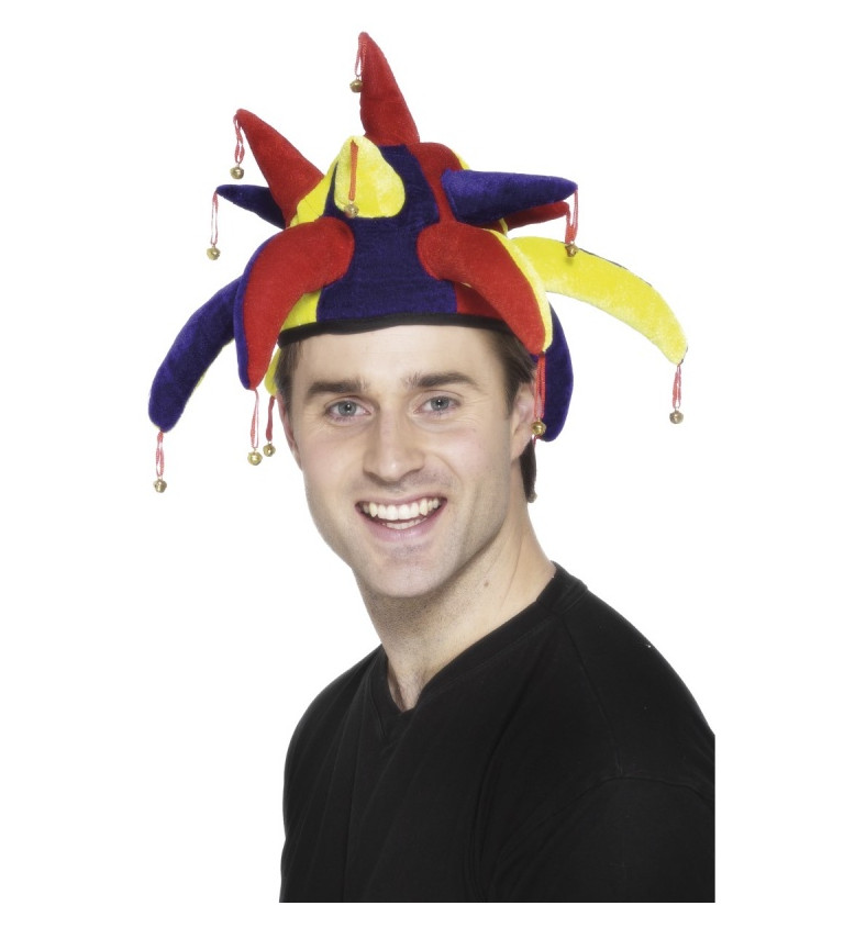 Zábavný farebný klobúk so zvončekmi