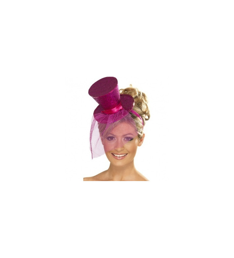 Malý klobúk - ružový