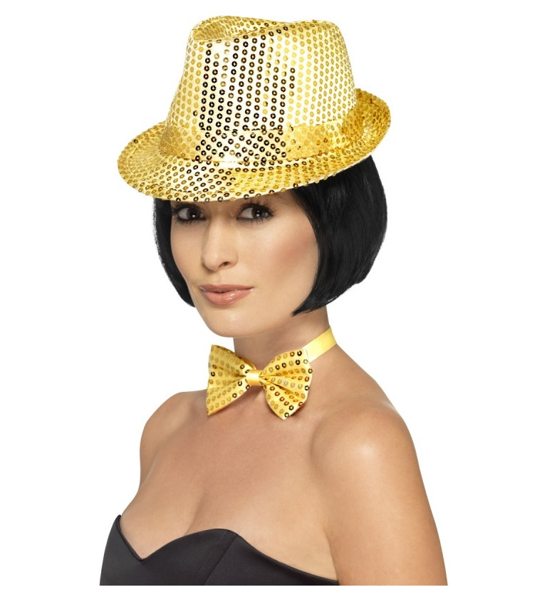 Disco klobúčik - zlatý
