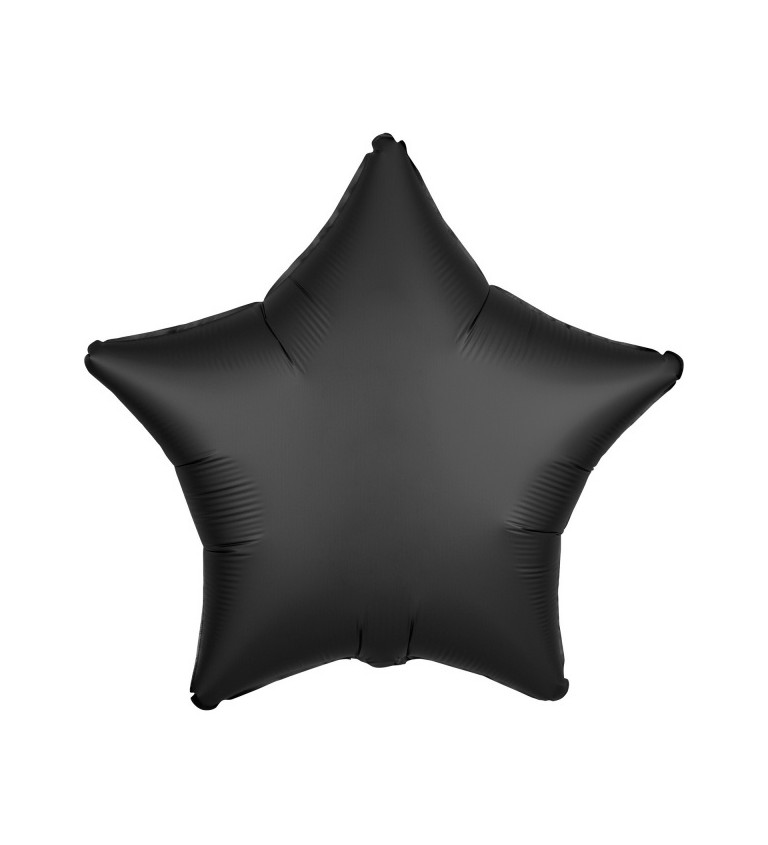 Fóliový balónik v tvare hviezdy - čierny