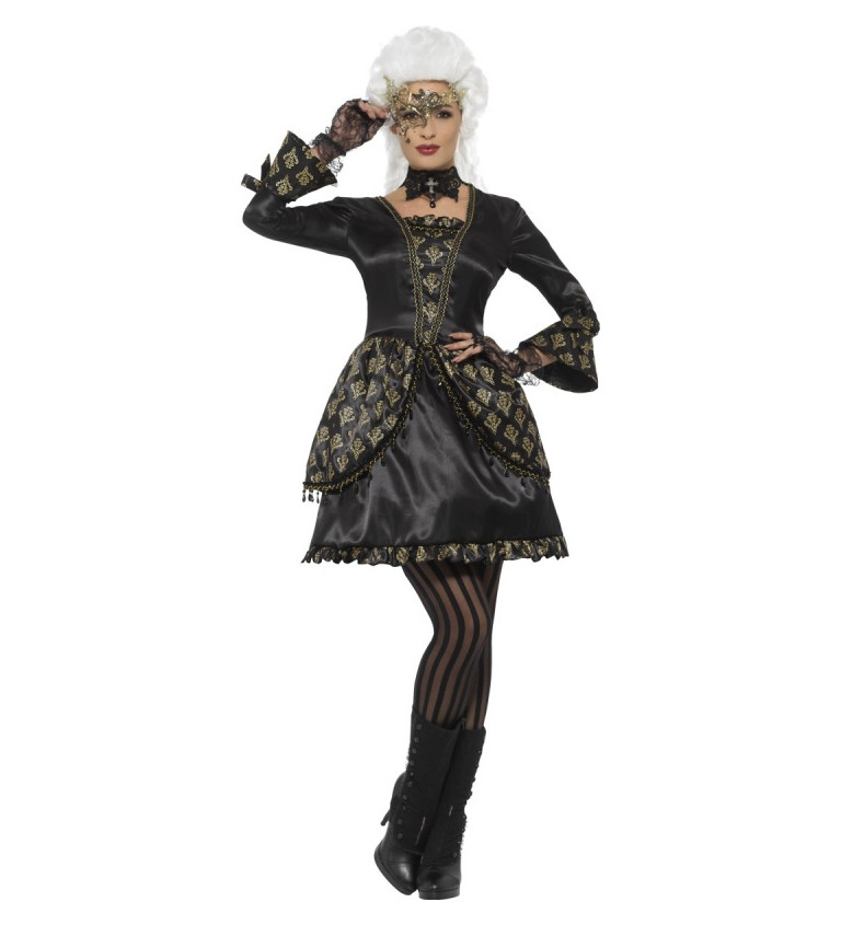 Dámsky kostým Baroková dáma, čierny