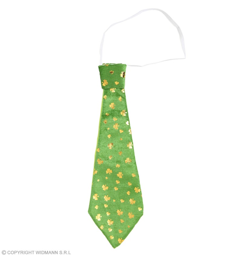 Zelená kravata St. Patrik