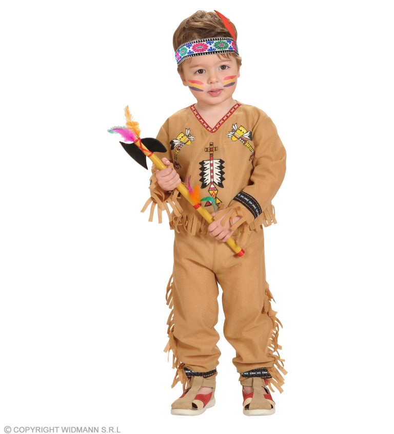 Detský kostým "Indiánsky chlapec - svetlohnedý"