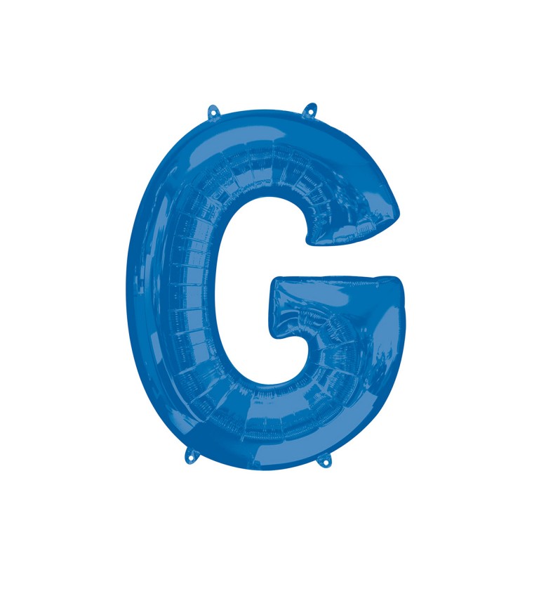 Balón fóliový "Letter "G" - modrý