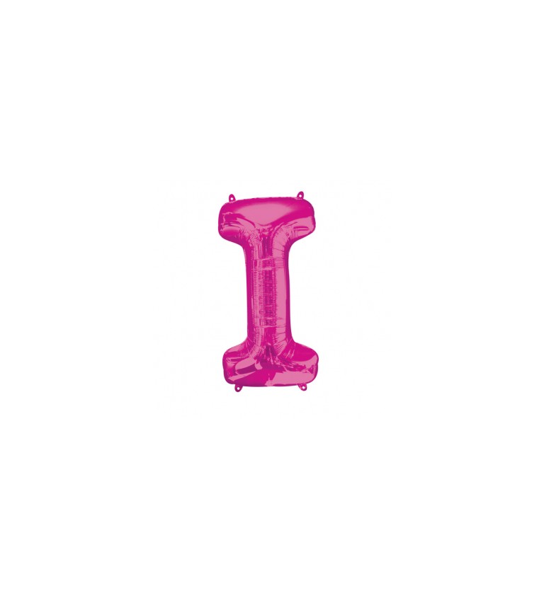 Balón fóliový "Písmeno"I" - ružový