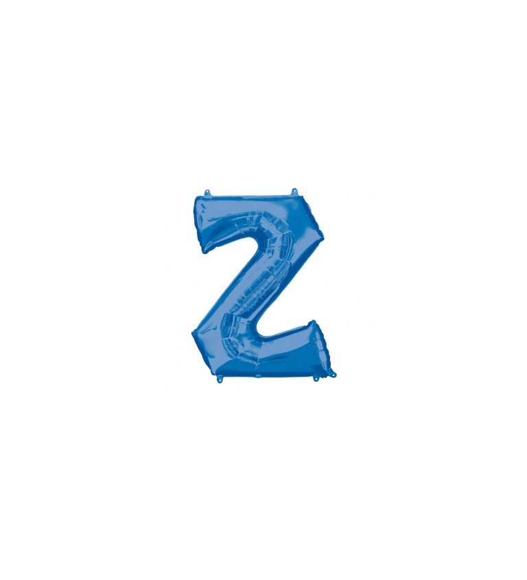 Balón fóliový "Písmeno "Z" - modrý