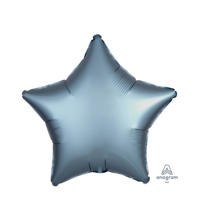 Fóliový balónik v tvare hviezdy - oceľový