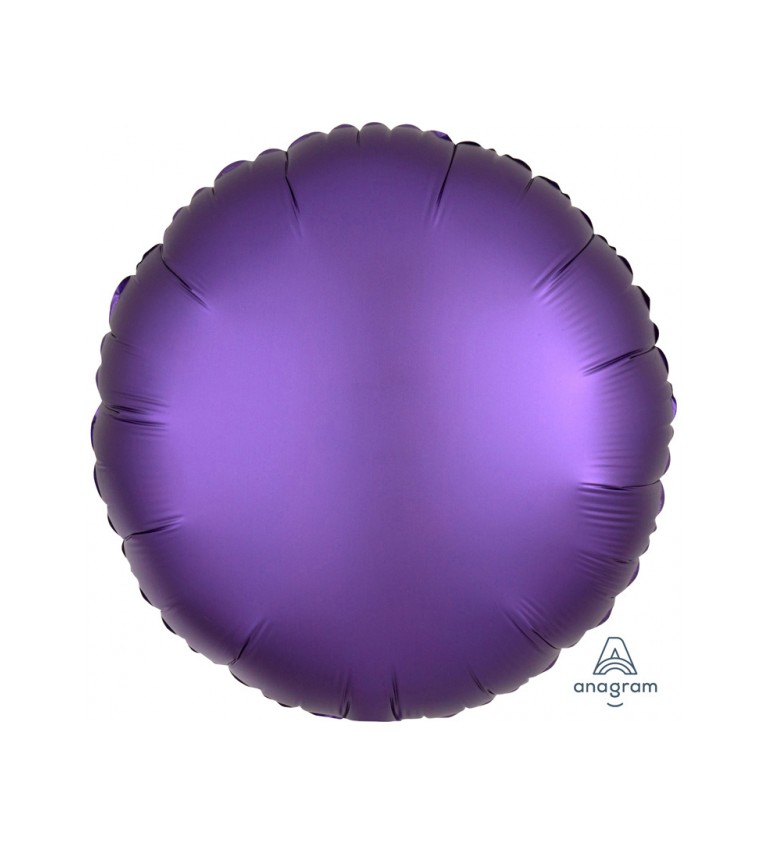 Fóliový balónik v tvare kolesa - fialový