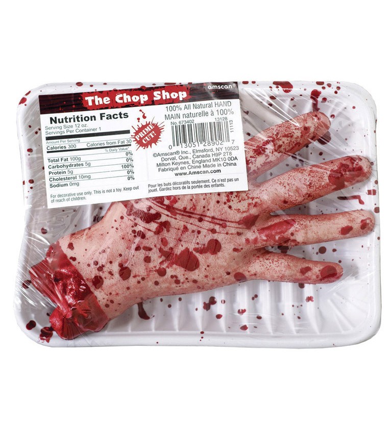 Krvavá ruka z obchodu