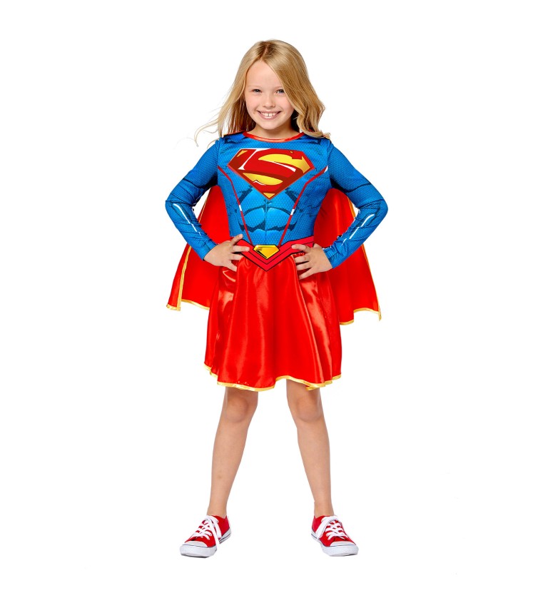 Detský udržateľný kostým Supergirl (6-8 rokov)