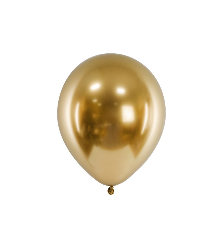Chrómové zlaté balóniky
