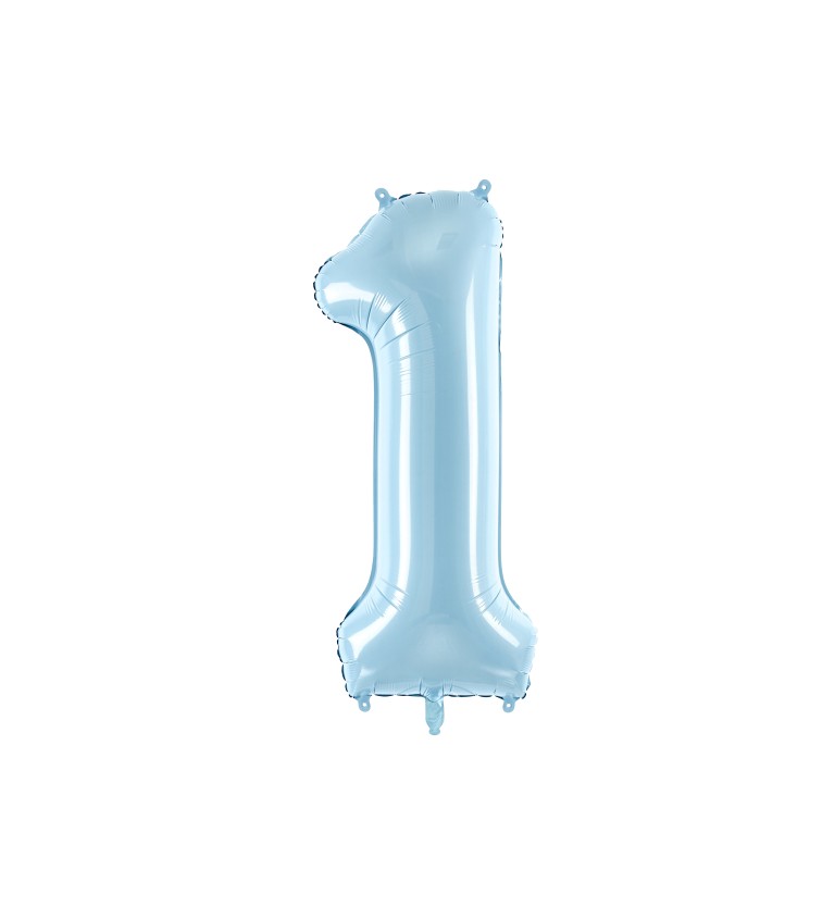 Svetlo modrý fóliový balónik 1