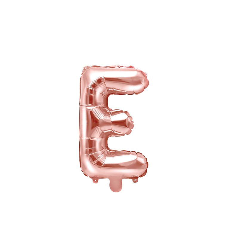 Fóliový balón E - ružové zlato