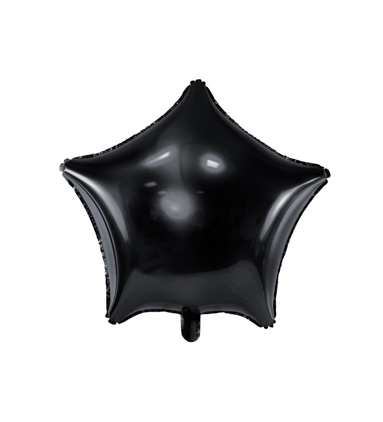 Fóliový balón - čierna hviezda