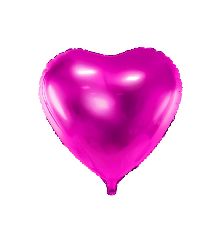 Fóliový balón tmavoružové srdce