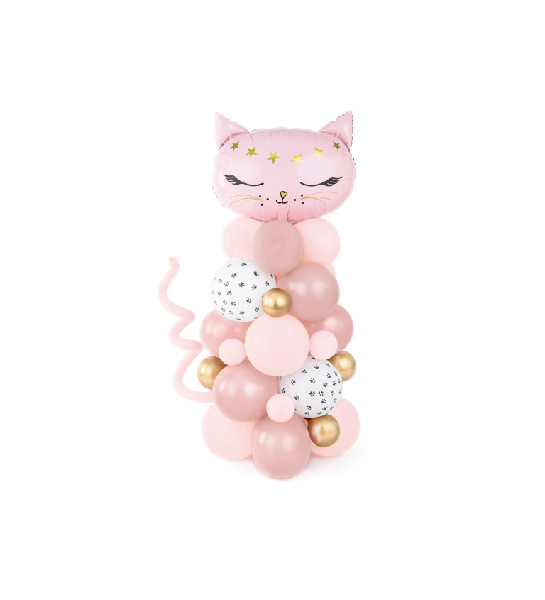 Balóniky v tvare ružovej mačky