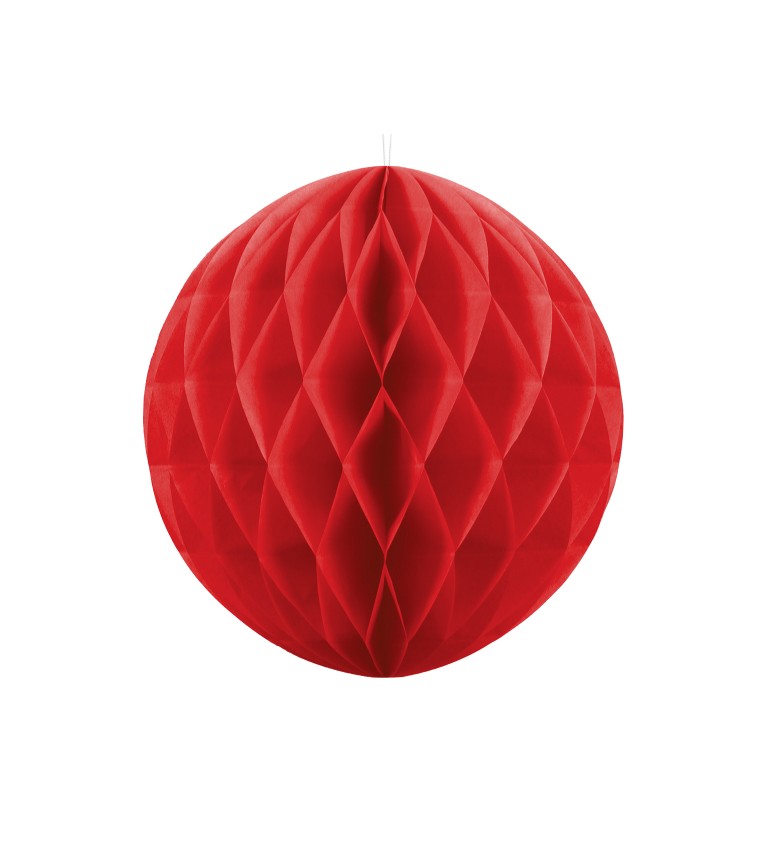 Dekoračná guľa červená - 40cm