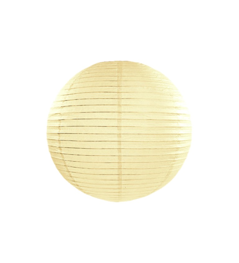 Papierový lampión II - krémový 35 cm