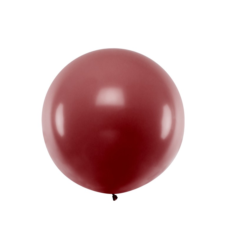 Pastelový bordový mega balón