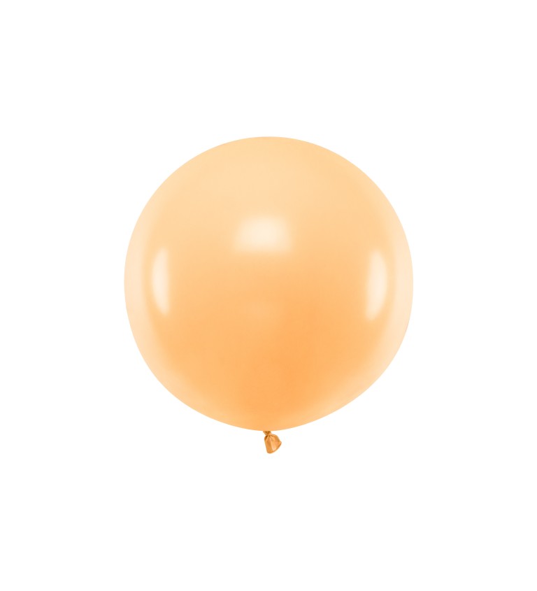 Pastelový svetlý broskyňový mega balón