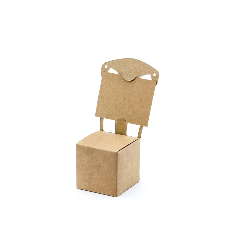 Stolička s darčekovou krabičkou
