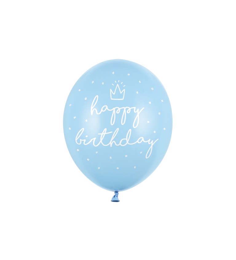 Modré balóny so šťastnými narodeninami