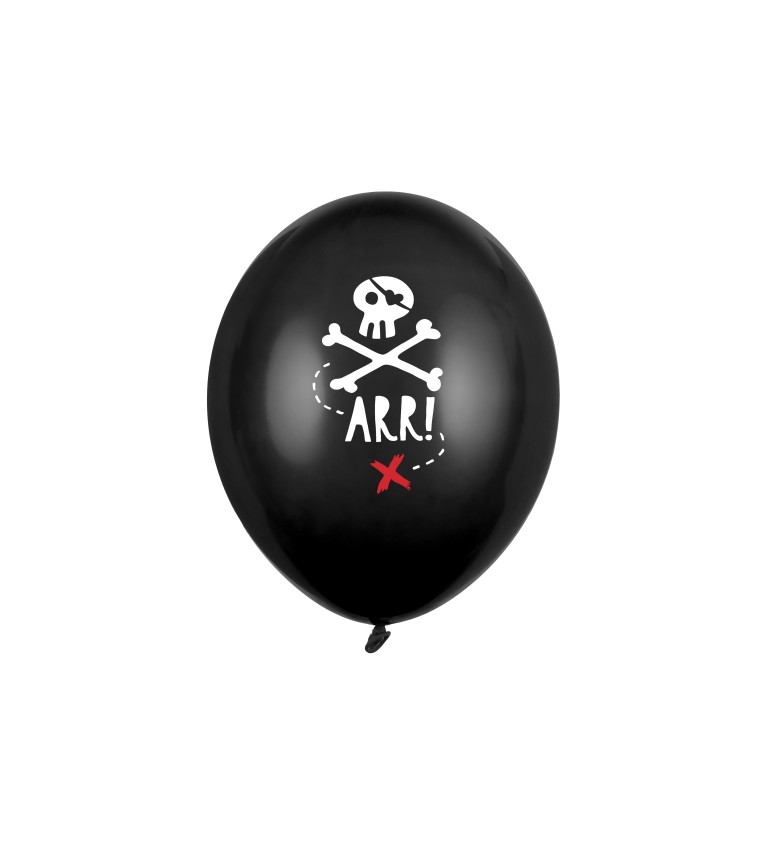 Čierne pirátske balóniky