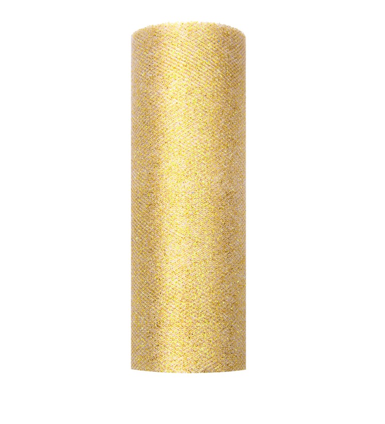 Dekoratívny tyl - Zlatý (15cm)