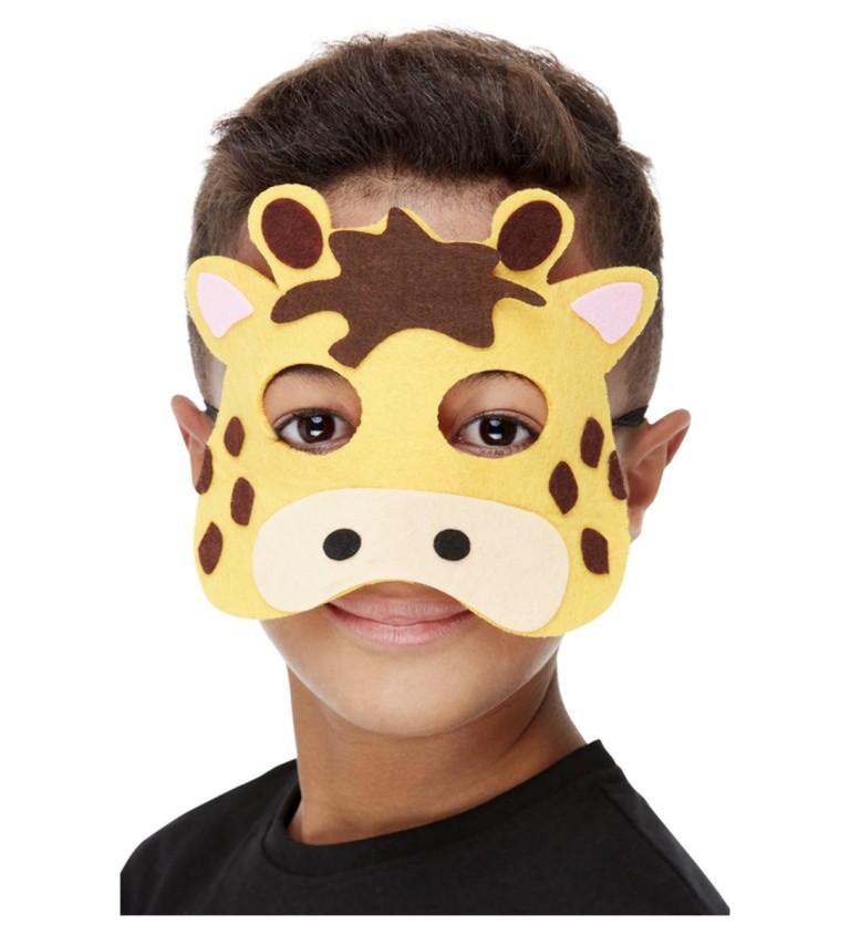 Filcová maska Žirafa