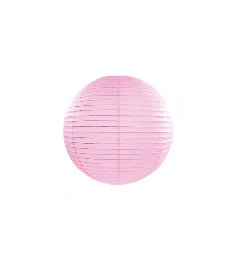 Papierový lampión II - svetlo ružový 45 cm