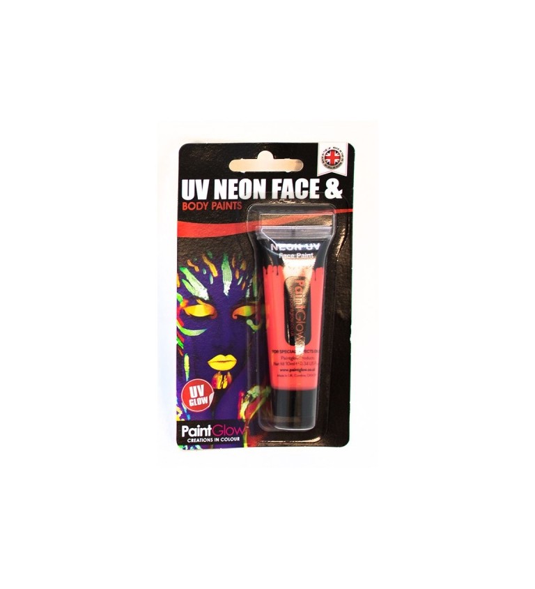 Make-up UV Neon 10 ml - červený