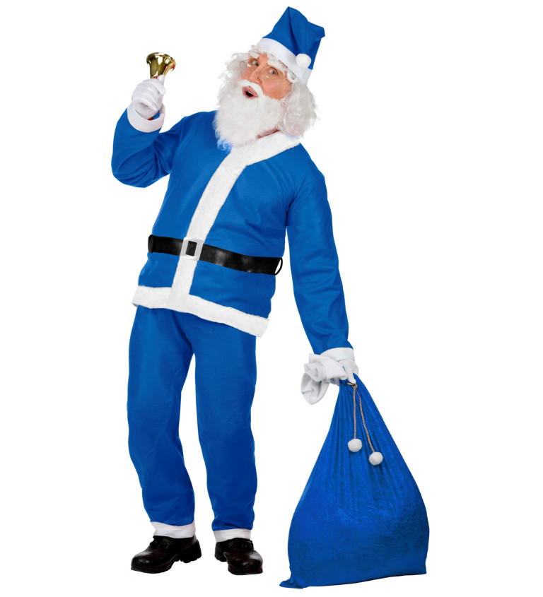 Pánsky kostým Modrý Santa