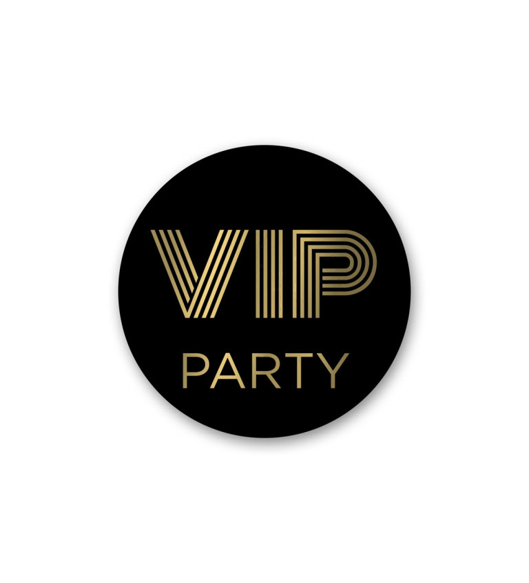 Odznak s nápisom - VIP Párty
