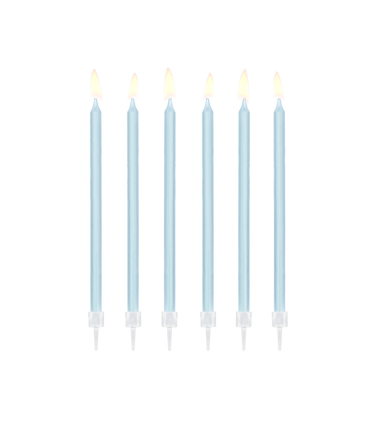 Narodeninové sviečky- modré