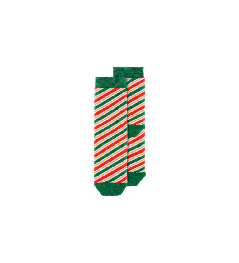 Vianočné pruhované ponožky