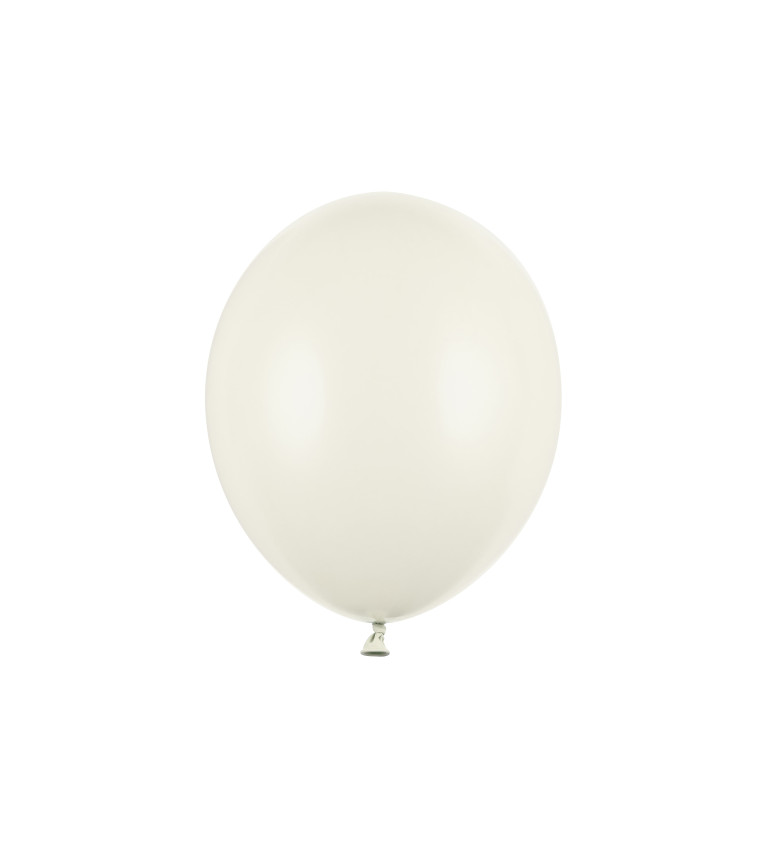 Pastelový balónik - krémový 100ks