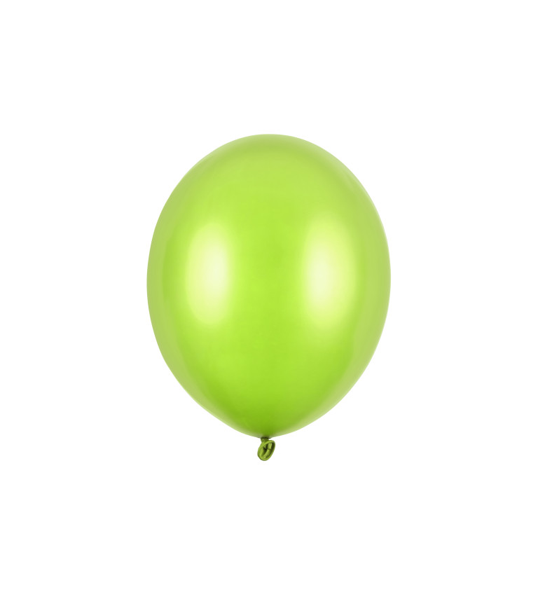 Metalické balóny - Svetlozelené 100ks