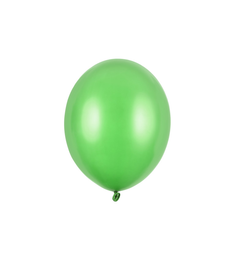 Metalické balóny - Zelené 100 ks
