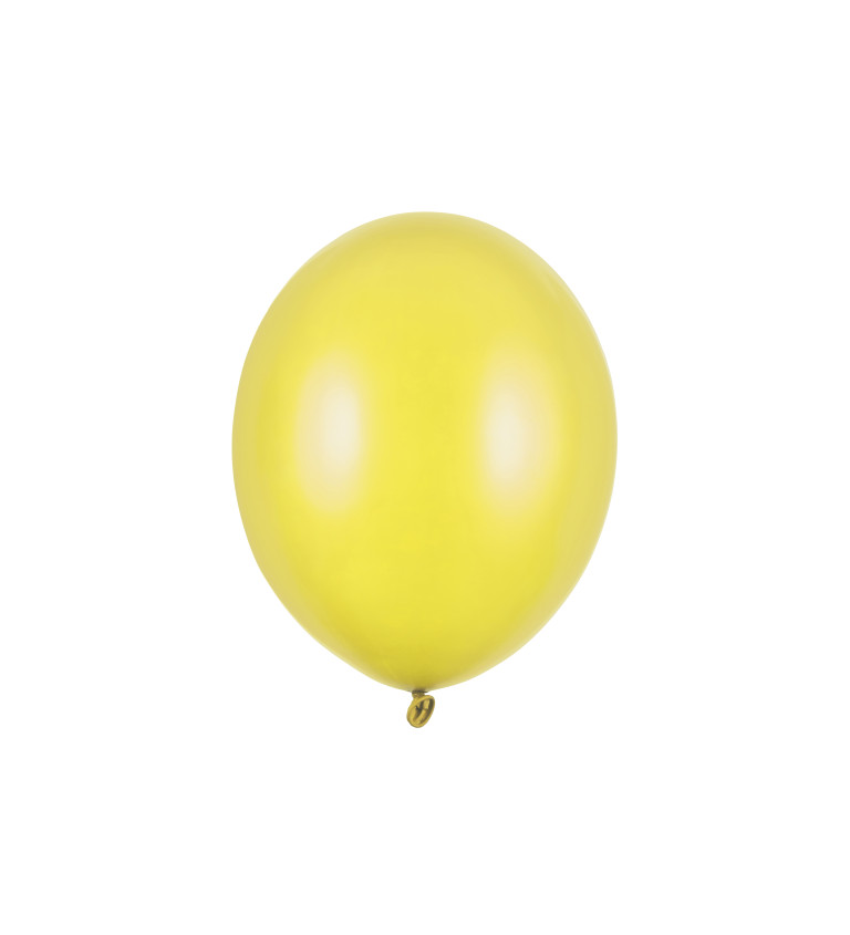 Metalický balónik - žltý (100ks)